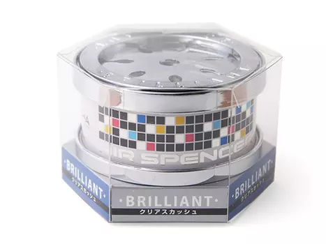 Ароматизатор автомобильный на приборную панель EIKOSHA BRILLIANT , меловой, CLEAR SQUASH/чистая свежесть (H-44)