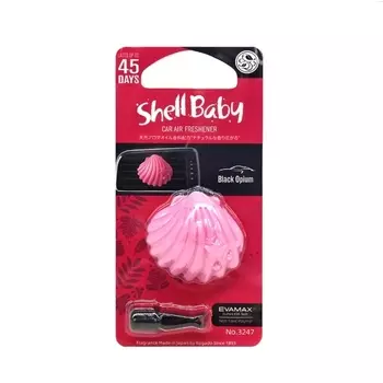 Ароматизатор на кондиционер kogado Shell Baby, полимер, BlackOpium (3247)