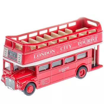 Автобус Welly "London Bus открытый", красный (99930C)