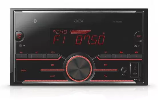 Автомагнитола ACV AVS-2900BM, 2 DIN, 4x50 Вт, USB, черный