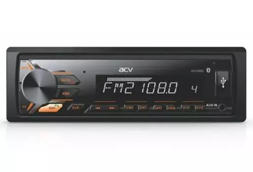 Автомагнитола ACV AVS-812BA, 1 DIN, 4x50 Вт, USB, черный