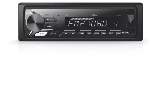 Автомагнитола ACV AVS-812BW, 1 DIN, 4x50 Вт, USB, черный (1593271)