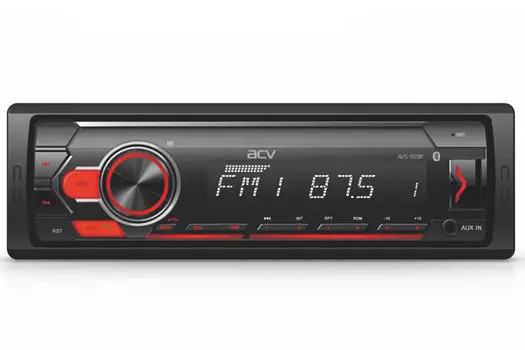 Автомагнитола ACV AVS-912BR, 1 DIN, 0x50 Вт, USB, черный