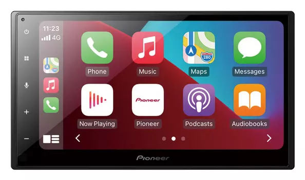 Автомагнитола Pioneer, 2 DIN, 4x4x50Вт, USB, Bluetooth, черный (DMH-A4450BT)