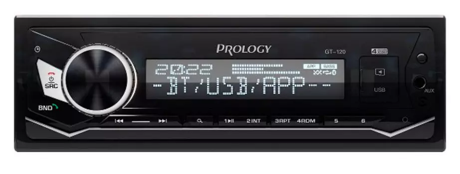 Автомагнитола Prology, 1 DIN, Bluetooth (PRGT120)