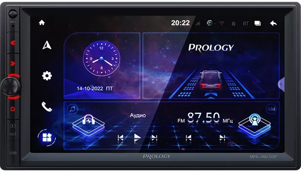 Автомагнитола Prology, 2 DIN, Bluetooth (PRMPA260)