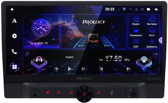 Автомагнитола Prology, 2 DIN, Bluetooth (PRMPA320)