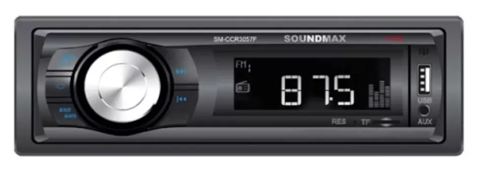 Автомагнитола SoundMAX SM-CCR3057F, 1 DIN, 4x40W, USB