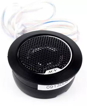 Автомобильная акустика твитер ACV TWM-13, 2.6 см (1"), 10 Вт (40 Вт), 3.5 кГц-20 кГц, 89 дБ, 4 Ом, 2 шт