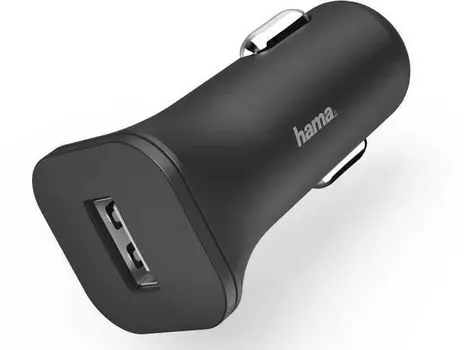 автомобильная зарядка Hama H-183261, 1USB, 1.2A, черный (00183261)