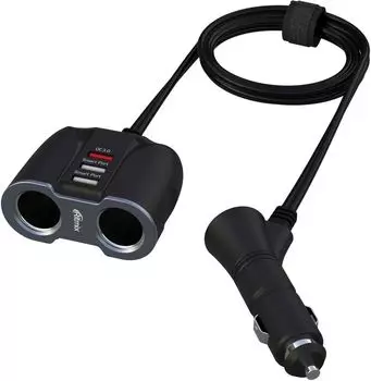 автомобильная зарядка Ritmix RM-23XQC, 3USB, 7A, QC, черный