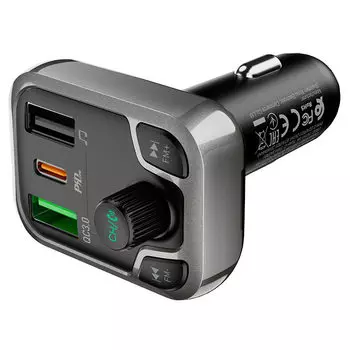 Автомобильное зарядное устройство Borofone Flash Energy BC38, 2xUSB, 1xUSB Type C, 18 Вт, QC, PD, черный (974443380903)