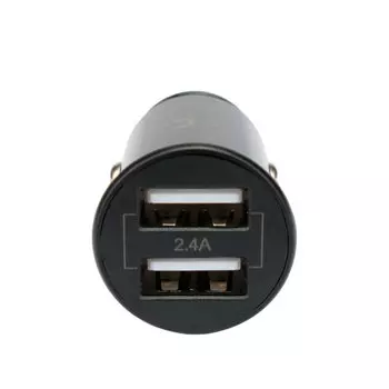Автомобильное зарядное устройство Cablexpert, 2xUSB, 2.4А, 12 Вт, черный (MP3A-UC-CAR21)