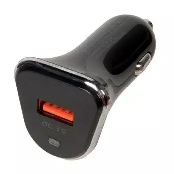 Автомобильное зарядное устройство More choice AC22QC, USB, 3А, QC, черный (752530)