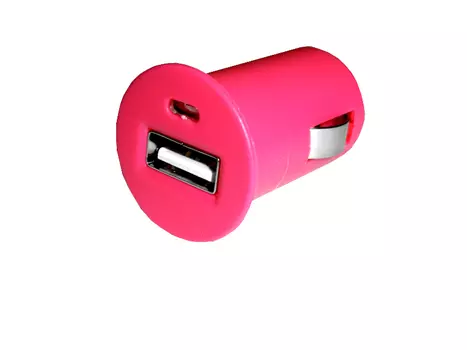 Автомобильное зарядное устройство Netko СС310P, USB, 1А, розовый (СС310P)