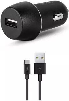 Автомобильное зарядное устройство TTEC SmartCharger, 1xUSB Type C, 2.1А, 10.5 Вт, кабель USB Type-C, черный (2CKS20CS)