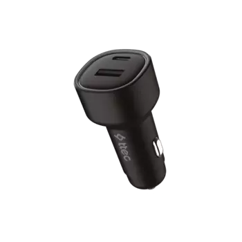 Автомобильное зарядное устройство TTEC SmartCharger, USB, 1xUSB Type C, 3А, 48 Вт, QC, PD, кабель USB-A/USB Type-C, черный (2CKP02CS)
