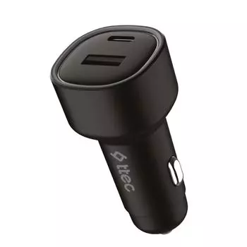 Автомобильное зарядное устройство TTEC SmartCharger, USB, 1xUSB Type C, 83 Вт, QC, PD, черный (2CKP04S)