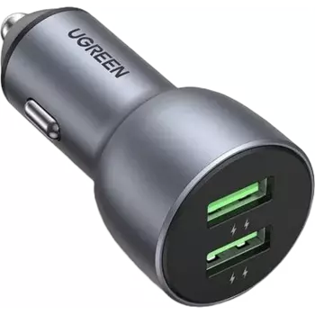Автомобильное зарядное устройство UGREEN CD213, 2xUSB, 36 Вт, QC, темно-синий (10144_)