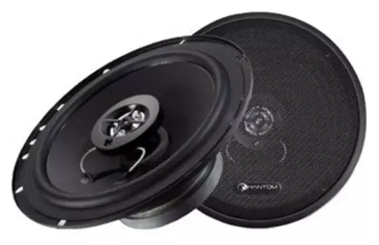Автомобильная акустика коаксиальная PHANTOM PS-162, 16.5 см (6.5"), 50 Вт (130 Вт), 70 Гц-20 кГц, 89 дБ, 4 Ом