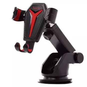 Автомобильный держатель Hoco CA26 Kingcrab, черный для смартфона (82075)