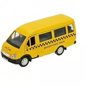 Автомобиль Welly "ГАЗель ТАКСИ", желтый (42387ATi)