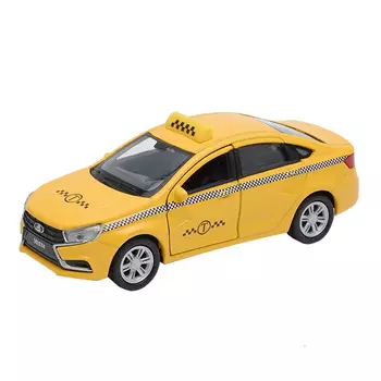 Автомобиль Welly "LADA Vesta Такси", желтый (43727TI)