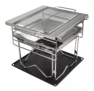 Барбекю AceCamp 1603, серебристый/черный