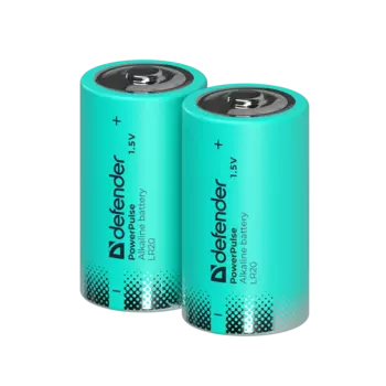Батарейка Defender PowerPulse, D (LR20), 1.5V, 2 шт. (56220)