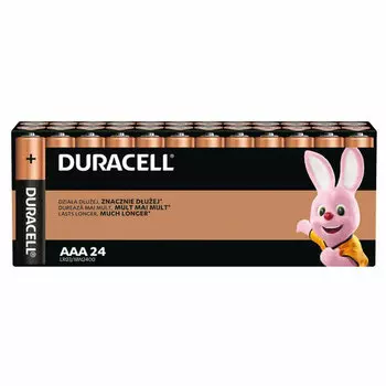 Батарейка Duracell Basic, AAA (LR03), 1.5V, 24 шт. (Б0064969)