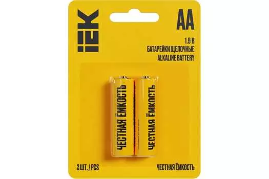 Батарейка IEK Alkaline, AA (LR6), 1.5V, 4 шт. (ABT-LR06-OP-L04)