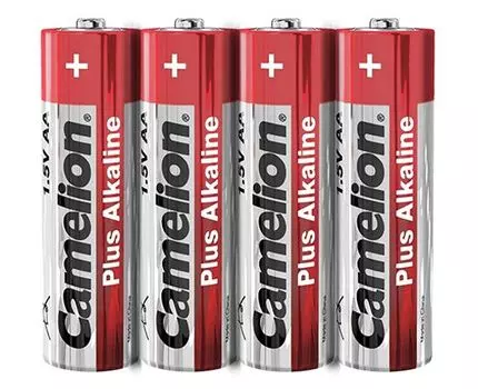 Батарейка Camelion Plus Alkaline, AA (LR06/15А), 1.5V, 4 шт. (LR6-SP4)