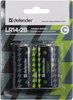 Батарея Defender LR14-2B, 1.5V 2шт