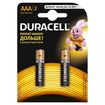 Батарея Duracell Basic LR03-2BL, AAA, 1.5V 2шт