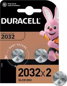 Батарейка Duracell CR2032, 3V, 2 шт. (CR2032-2BL)