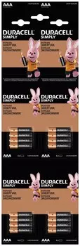 Батарейка Duracell LR03-4BL BASIC, AAA (LR03/24А), 1.5V, 16 шт. (B0046869)