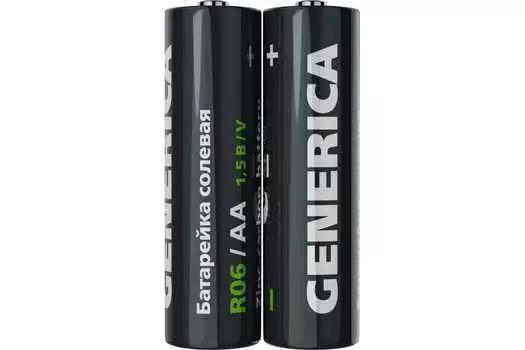 Батарейка GENERICA AAA (LR03), 1.5V, 2 шт. (ABT-R06-ST-L02-G)
