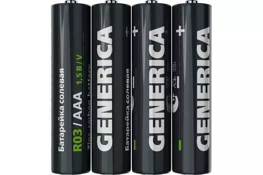 Батарейка GENERICA AAA (LR03), 1.5V, 4 шт. (ABT-R03-ST-S04-G)