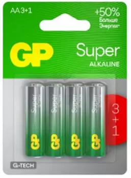 Батарейка GP 15AA213/1-2CRSBC4, AA (LR6), 1.5V, 4 шт. (4891199226298)