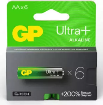 Батарейка GP 15AUPA21-2CRB6, AA (LR6), 1.5V, 6 шт. (4891199222689)