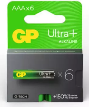 Батарейка GP 24AUPA21-2CRB6, AAA (LR03), 1.5V, 6 шт. (4891199222696)