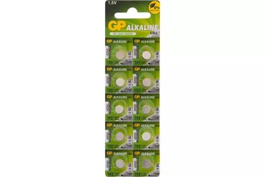 Батарея GP AG3/LR736/LR41/392A/192, 1.5V, 10 шт. (2841_)