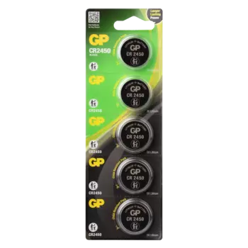 Батарея GP CR2450, 3V, 5шт. (4891199063954)