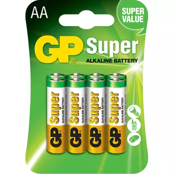 Батарейка GP Super, AA (LR06/15А), 1.5V, 8 шт