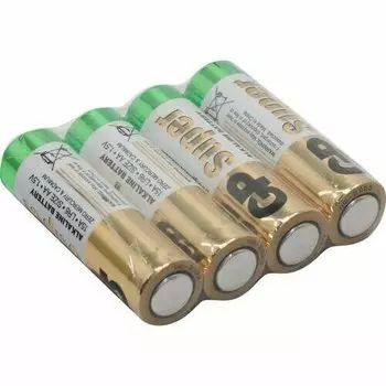 Батарея GP Super Alkaline, AA (LR06/15А), 1.5V, 4 шт. (2727_)