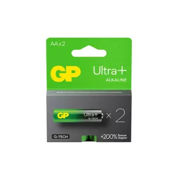 Батарейка GP Ultra Plus Alkaline, AAA (LR03), 1.5V, 2 шт. (4891199226045)