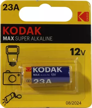 Батарея Kodak MAX, A23 (23A, LR23A, V23GA), 12 В, 1 шт. (CAT30636057)