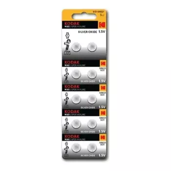 Батарея Kodak Max Silver Oxid Button Cell, SG1/364/SR621, 1.5V, 10 шт. (B0053482)