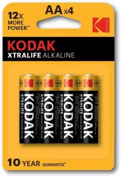 Батарейка Kodak Xtralife, AA (LR06/15А), 1.5V, 4 шт. (55755)