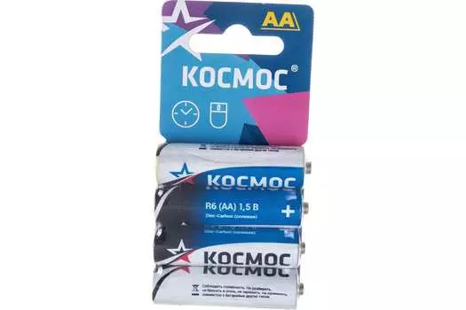 Батарейка Космос AA (R6), 1.5V, 4 шт. (KOCR64BL)